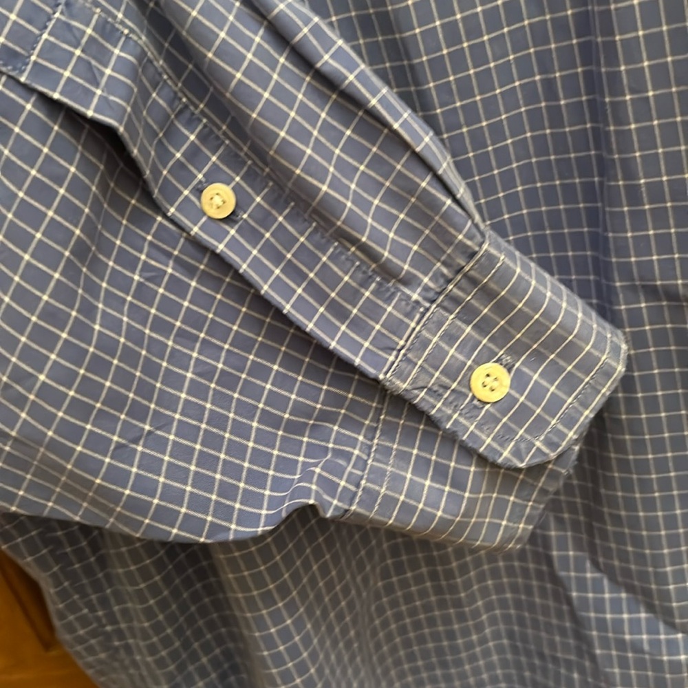 Eddie Bauer blue collared button down shirt size XXXL - Picture 5 of 6
